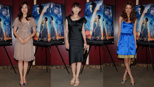 『スターダスト』特別試写会にて（左から）笛木優子・矢沢心・マリエ