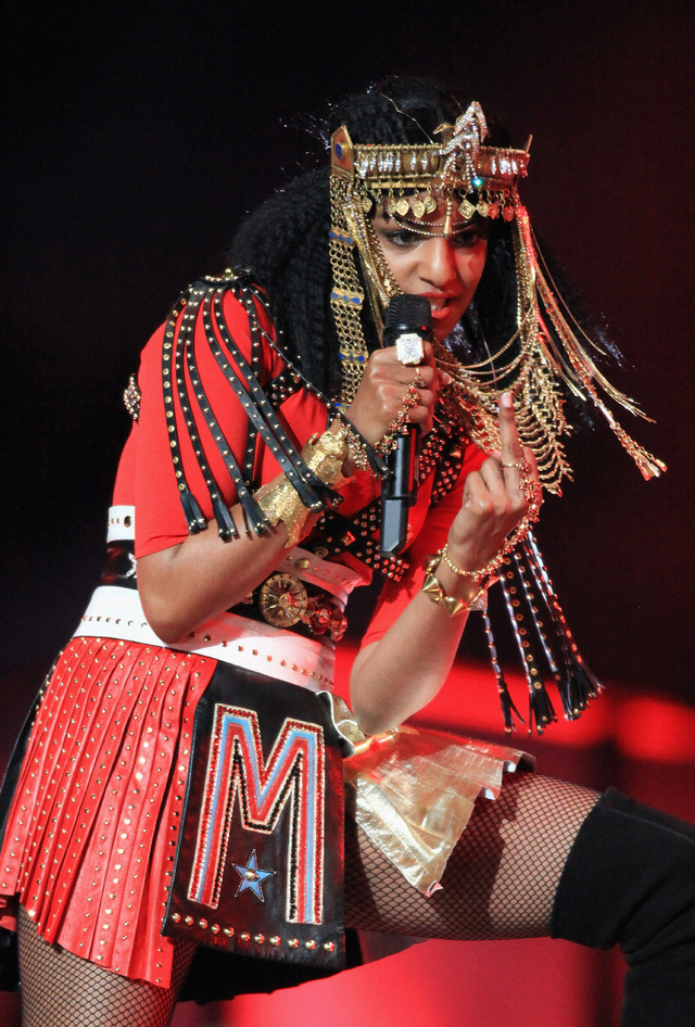 M.I.A.問題とされているパフォーマンス-(C) Getty Images