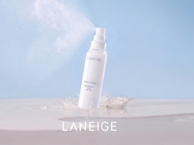 「LANEIGE」からクリームまるごと１本を溶かした化粧水から、持ち運びに便利な「クリームスキン ローション ミストタイプ」登場！