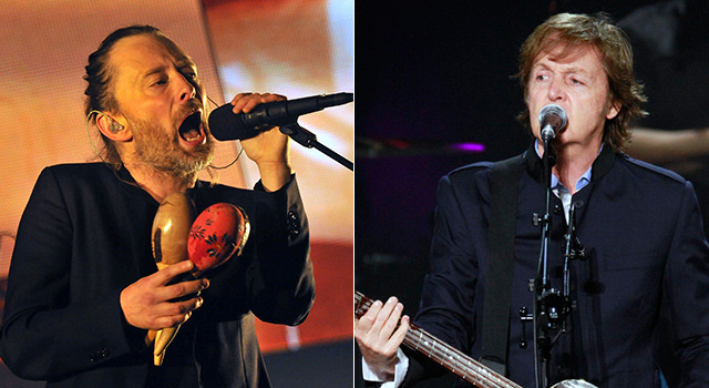 トム・ヨーク＆ポール・マッカートニー-(C) Getty Images