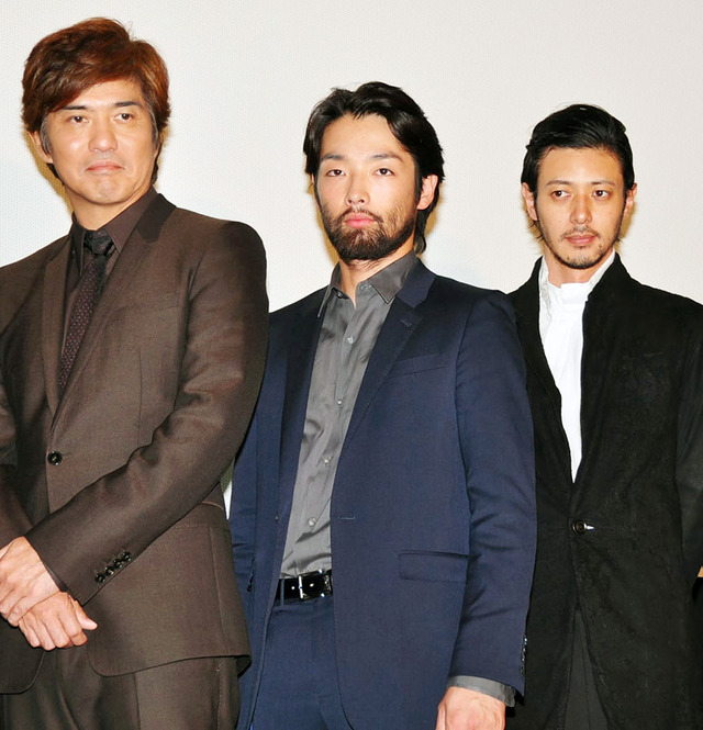 佐藤浩市＆森山未來＆オダギリジョー／『人類資金』初日舞台挨拶