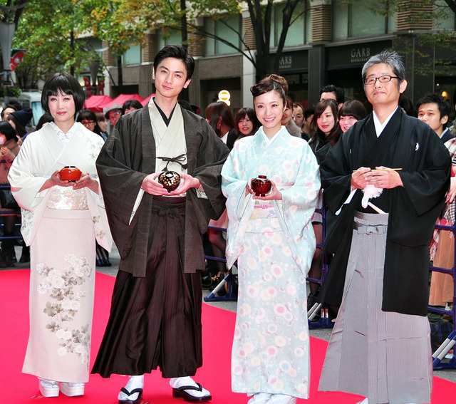 上戸彩＆高良健吾＆余貴美子＆朝原雄三（監督）／『武士の献立』 in 「ジャパンフードフェスタ」