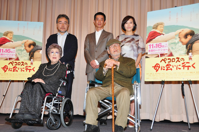 『ペコロスの母に会いに行く』試写会（岩松了＆加瀬亮＆一青窈＆赤木春恵＆森崎東監督）