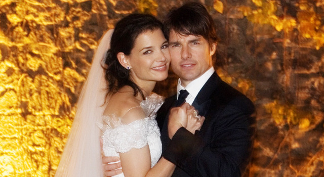 2006年の結婚式でのトム・クルーズ＆ケイティ・ホームズ -(C) Getty Images
