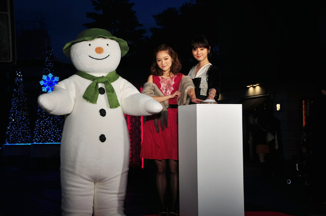 代官山アドレス・ディセのクリスマス・イルミネーション点灯式（chay＆佐々木希）