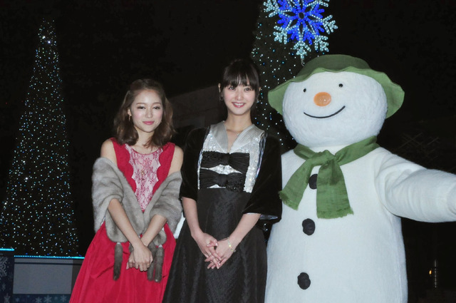 代官山アドレス・ディセのクリスマス・イルミネーション点灯式（chay＆佐々木希）