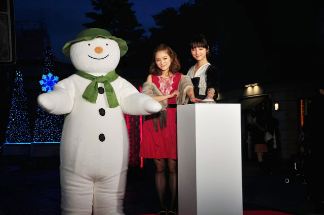 代官山アドレス・ディセのクリスマス・イルミネーション点灯式（chay＆佐々木希）