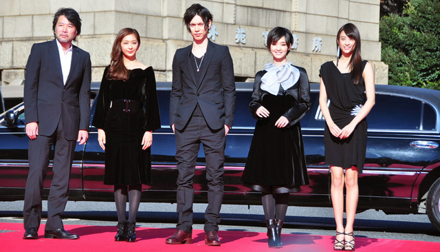 『黒執事』完成披露レッドカーペットイベント（大谷健太郎監督＆優香＆水嶋ヒロ＆剛力彩芽＆山本美月）