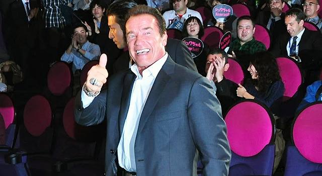 「I'll be back!!」アーノルド・シュワルツェネッガー／『大脱出』ジャパン・プレミア