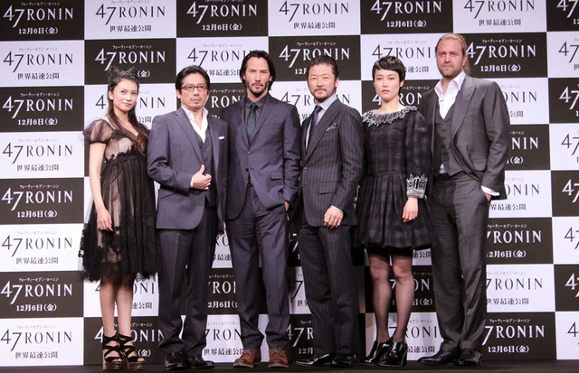 キアヌ・リーヴス＆真田広之＆柴咲コウ＆浅野忠信＆菊地凛子＆カール・リンシュ（監督）『47RONIN』／PHOTO：Ryo Uchida