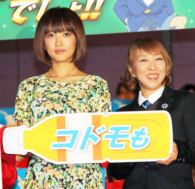 夏菜＆高山みなみ（江戸川コナン役）／『ルパン三世 vs 名探偵コナン THE MOVIE』初日舞台挨拶