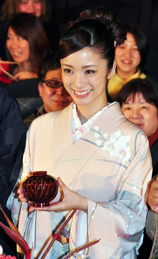 上戸彩／『武士の献立』初日舞台挨拶