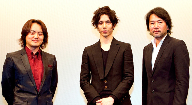 水嶋ヒロ＆大谷健太郎（監督）＆松橋真三（プロデューサー）／『黒執事』舞台挨拶 in 福岡