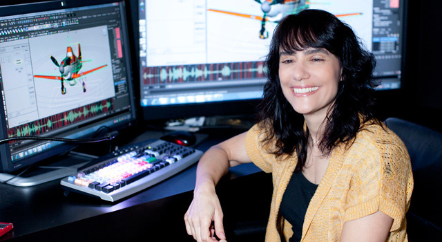 シェリル・サケット／『プレーンズ』 in ディズニー・トゥーン・スタジオ（ロサンゼルス）