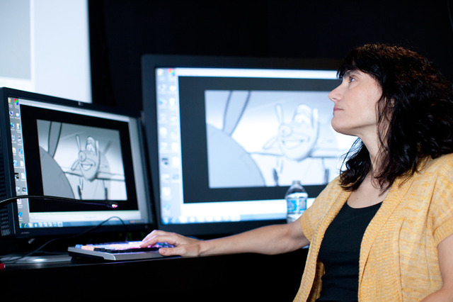 シェリル・サケット／『プレーンズ』 in ディズニー・トゥーン・スタジオ（ロサンゼルス）