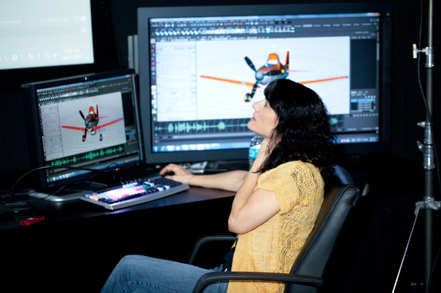 シェリル・サケット／『プレーンズ』 in ディズニー・トゥーン・スタジオ（ロサンゼルス）