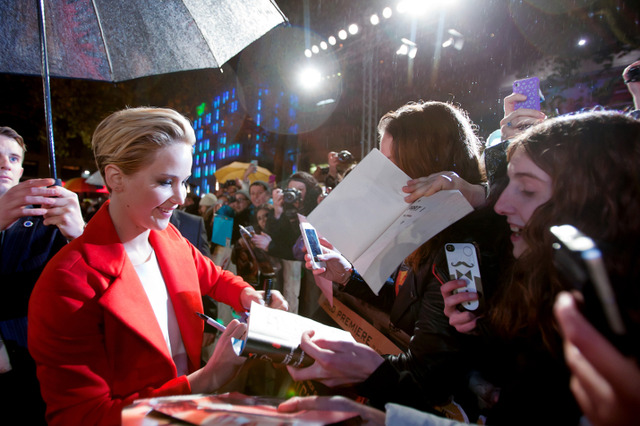 ジェニファー・ローレンス／『ハンガー・ゲーム2』ロンドン・プレミア