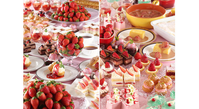 横浜ベイシェラトン ホテル＆タワーズで毎年新春から4月まで開催されるスイーツブッフェ「ストロベリーフェア」