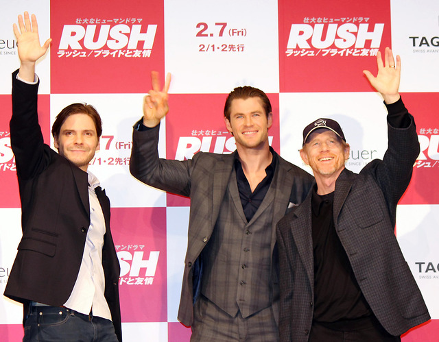 クリス・ヘムズワース＆ダニエル・ブリュール＆ロン・ハワード監督／『ラッシュ／プライドと友情』来日記者会見