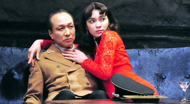 小日向文世＆秋元才加／「国民の映画」記者会見 in パルコ劇場