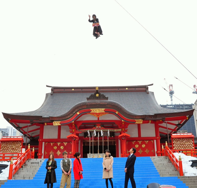 小芝風花＆尾野真千子＆宮沢りえ＆広田亮平＆筒井道隆＆倉木麻衣（主題歌）／『魔女の宅急便』ヒット祈願イベント＠花園神社