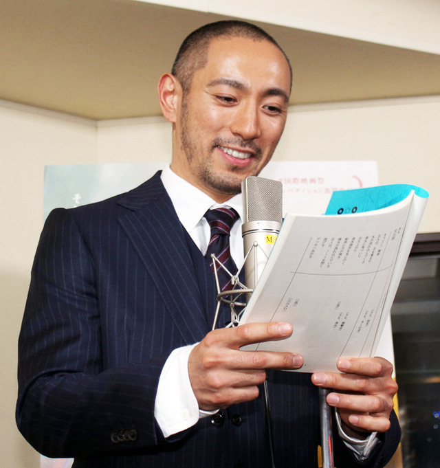 市川海老蔵（日本語ボイスキャスト）／『オール・イズ・ロスト ～最後の手紙～』アフレコの模様