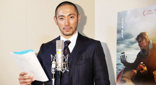 市川海老蔵（日本語ボイスキャスト）／『オール・イズ・ロスト ～最後の手紙～』アフレコの模様