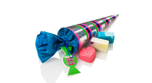 ハートやコーン型のラッシュならではのフレッシュな香りのソープ3種がセットになった「ボンボンコーン（BON BON CORN）」（2,300円税込）