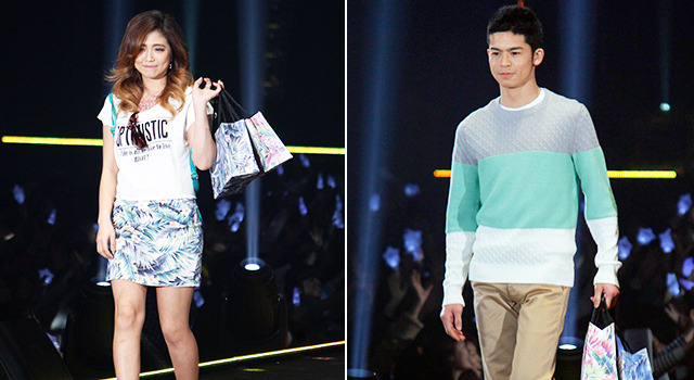 「テラスハウス」今井華＆菅谷哲也 in 第18回 東京ガールズコレクション 2014 SPRING/SUMMER