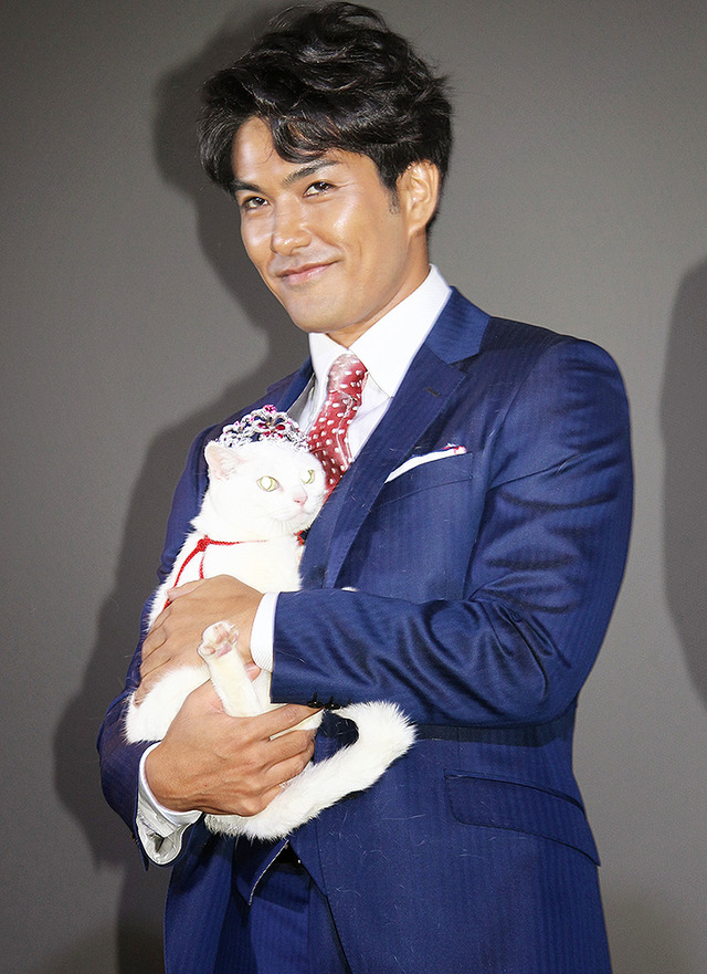 北村一樹＆あなごちゃん／『猫侍』初日舞台挨拶