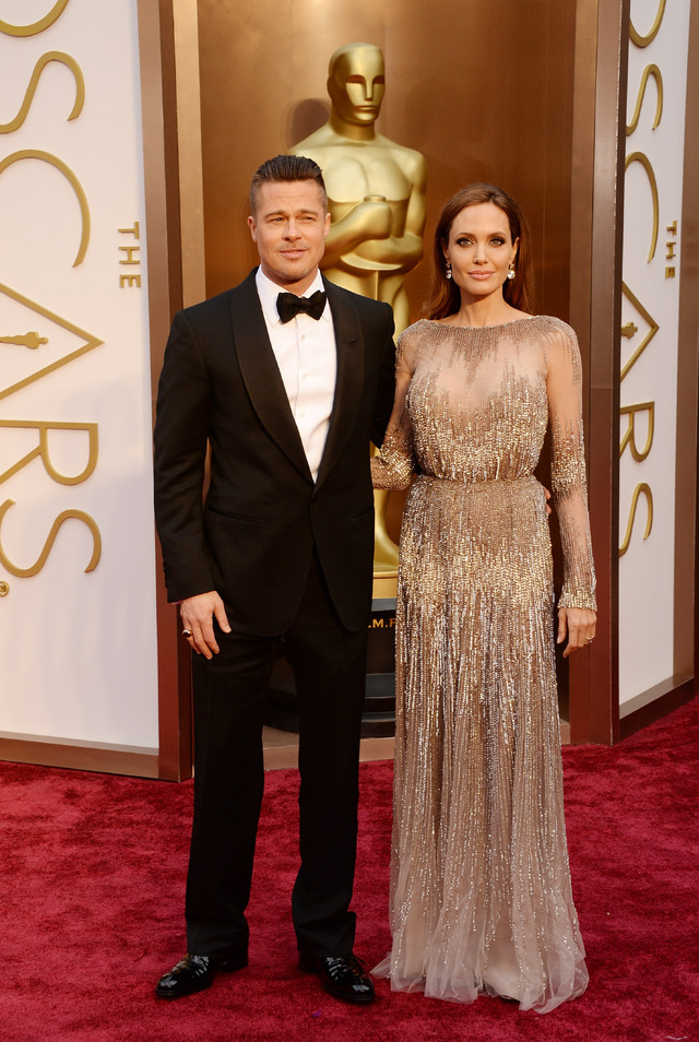 「第86回アカデミー賞」ブラッド・ピット＆アンジェリーナ・ジョリー-(C) Getty Images