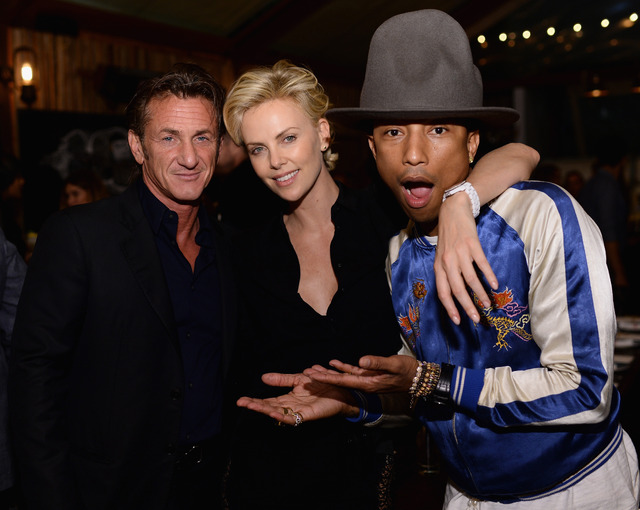 ショーン・ペン＆シャーリーズ・セロン＆ファレル・ウィリアムス-(C) Getty Images