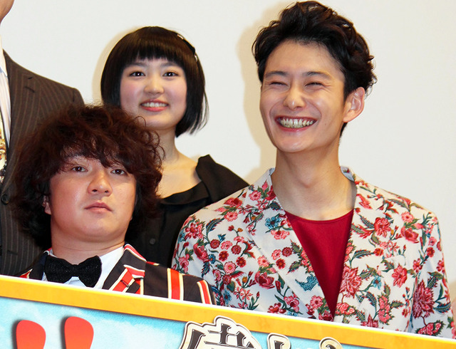 濱田岳＆岡田将生＆柏木ひなた／『偉大なる、しゅららぼん』初日舞台挨拶