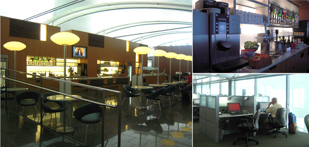 エア・カナダのトロント空港ラウンジ