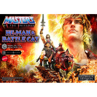 宇宙で最も強力な男！『Masters of the Universe』から、「ヒーマン & バトルキャット」が1/4スケールスタチューに