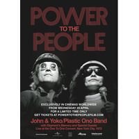 4/29（水・祝）より世界同日劇場公開『パワー・トゥ・ザ・ピープル：ジョン＆ヨーコ・ライヴ・イン・NYC』推薦コメント第1弾が到着しました。