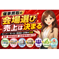 催事買取の会場選びで売上は決まる？スーパー・ショッピングモール・公民館の客層と出店費用・費用対効果を徹底比較──失敗しない催事・イベント買取の出店場所の選び方と、商圏データにもとづく会場選定の方法