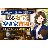 実家じまい・空き家の残置物に眠るお宝！解体前の家財買取を取り込む買取店の「空き家市場」参入方法と集客の入口──残置物処分費を買取額で減らせる施主メリットの訴求・解体前査定・空き家所有者への届け方まで