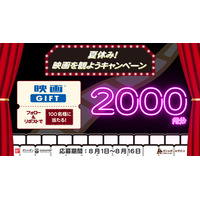 2,000円分の「映画GIFT」が100名さまに当たる！ 「夏休み！映画を観ようXキャンペーン」を開催！！ バンダイナムコのカプセルトイ専門店