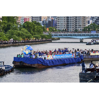 ２５周年のエンターテイメント力で、地元大阪を盛り上げる！日本三大祭りの一つ 「天神祭」 の船渡御に初参加ユニバーサル・スタジオ・ジャパンの船が登場