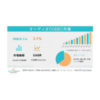 2033年までのオーディオCODEC市場の市場規模、動向、企業プロファイル、成長率、売上高、需要、および市場予測