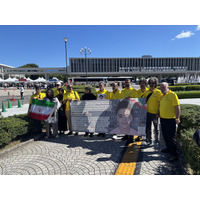 8月6日、広島から始まるイラン映画のオンラインシアター「Shireen Box」来日するイラン映画関係者とともに、グランドオープンを祝う